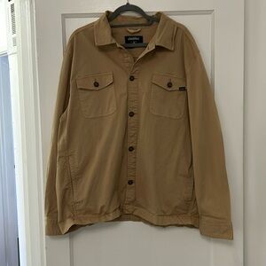 Chubbies Tan Button Up Jacket Size XL